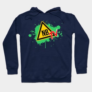 Nerdy Blurb TV splat logo Hoodie